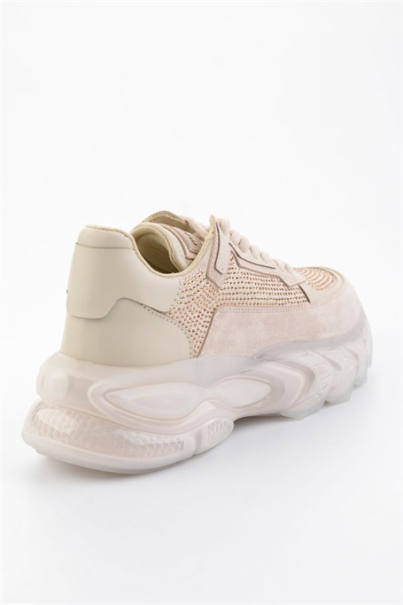 Bej Lame  Kadın Sneaker K01791073072