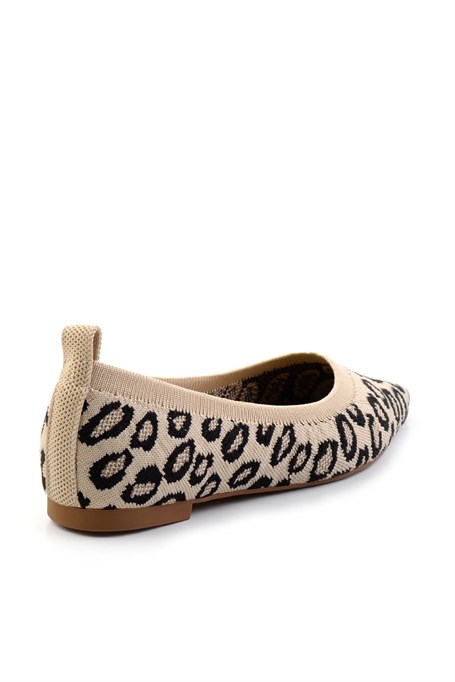 Bej Leopar  Kadın Babet K01327018482