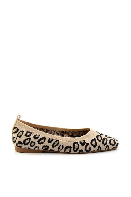 Bej Leopar  Kadın Babet K01327021182