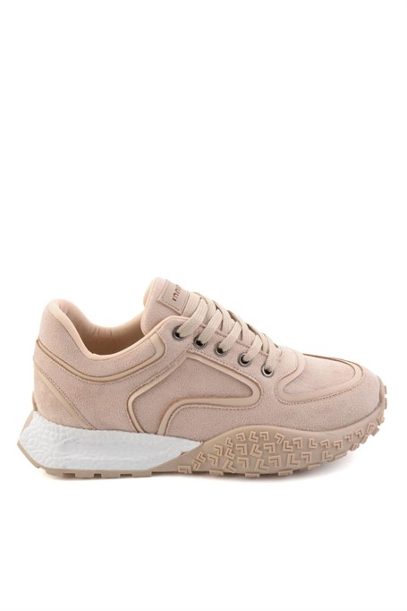 Bej Süet  Kadın Sneaker K01313003272