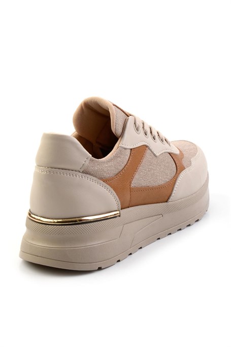 Bej Taba  Kadın Sneaker K01179001137