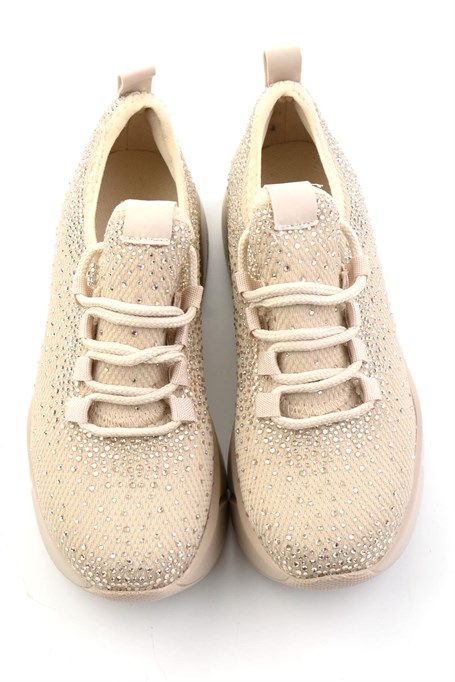 Bej Triko  Kadın Sneaker K01824040382