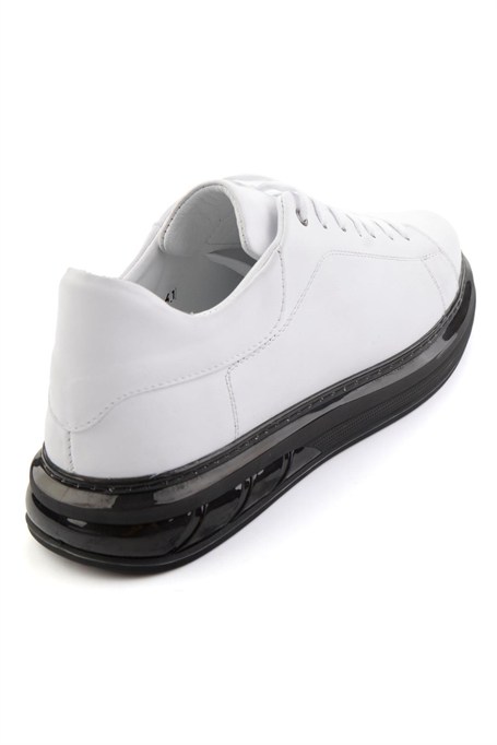 Beyaz Hakiki Deri Erkek Sneaker E01080902143