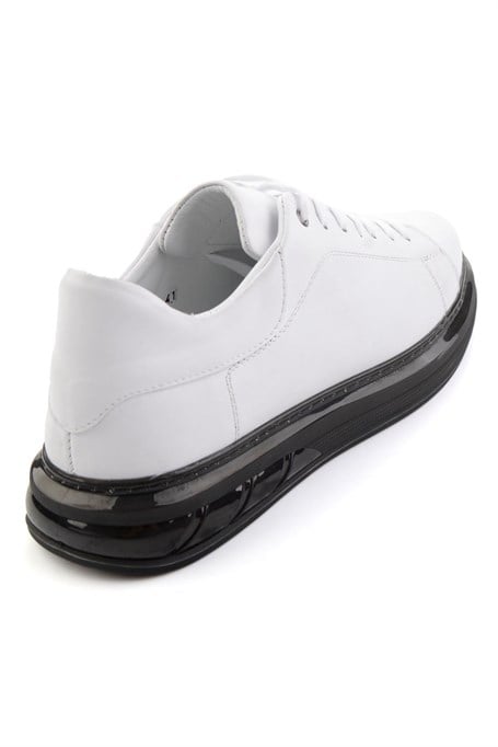 Beyaz Hakiki Deri Erkek Sneaker E01080902143