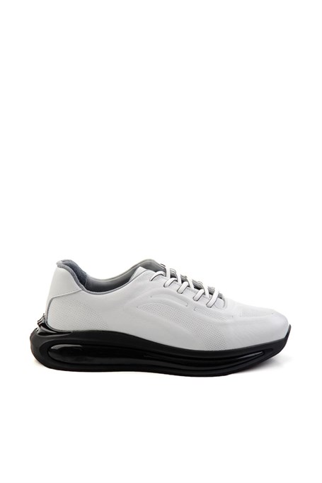 Beyaz Hakiki Deri Erkek Sneaker E01084212003