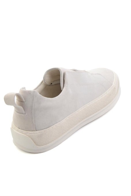 Beyaz Hakiki Deri Erkek Sneaker E01549000402