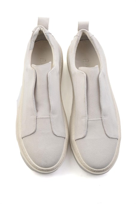 Beyaz Hakiki Deri Erkek Sneaker E01549000402