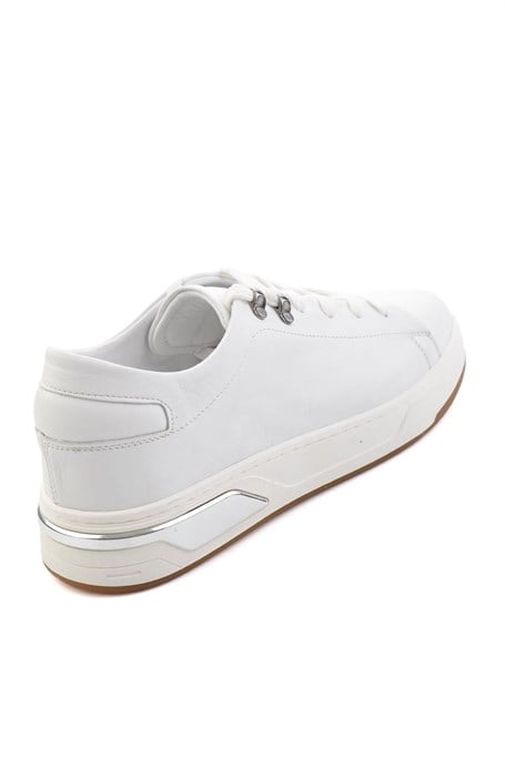 Beyaz Hakiki Deri Erkek Sneaker E01593000503