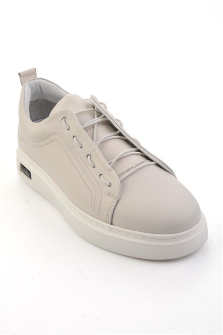 Beyaz Hakiki Deri Erkek Sneaker E01700178003