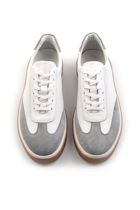Beyaz Hakiki Deri Erkek Sneaker E01728358003