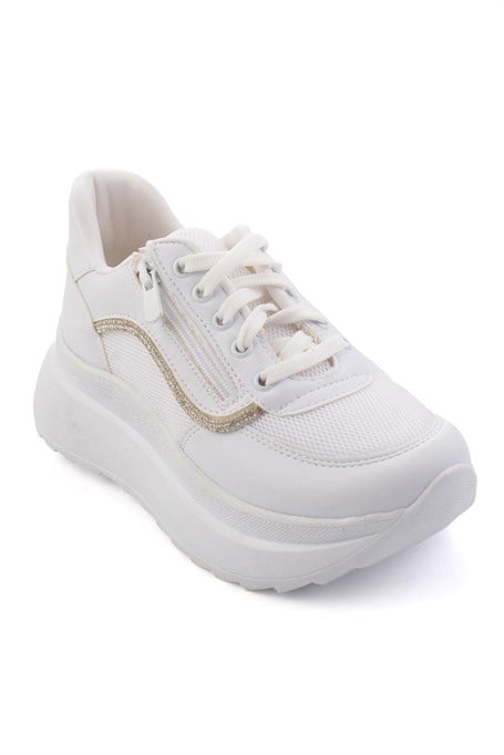 Beyaz  Kadın Sneaker K01709060409