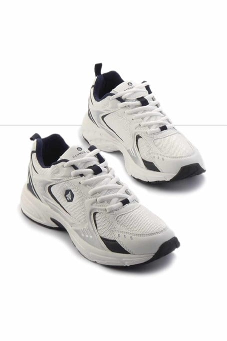 Beyaz Lacivert  Erkek Sneaker E01142314485