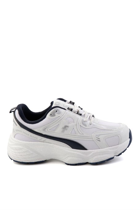 Beyaz Lacivert  Kadın Sneaker K01027032922
