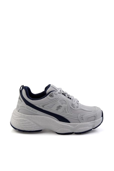 Beyaz Lacivert  Kadın Sneaker K01027032922
