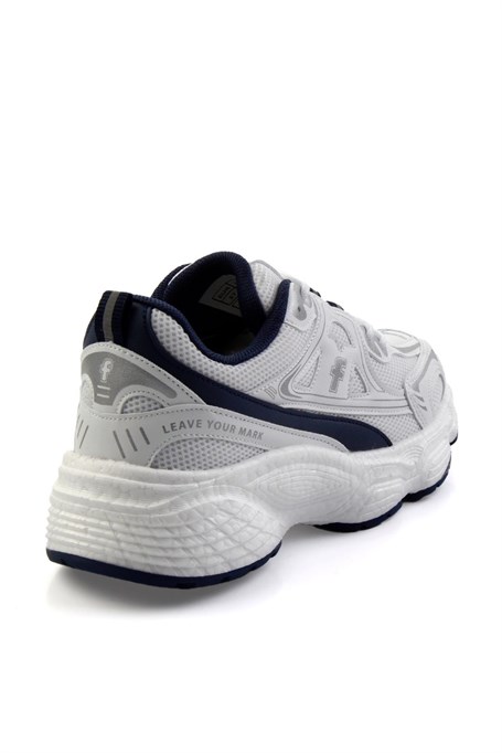 Beyaz Lacivert  Kadın Sneaker K01027032922