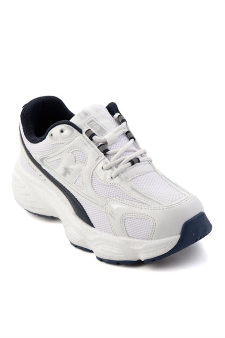 Beyaz Lacivert  Kadın Sneaker K01027032922