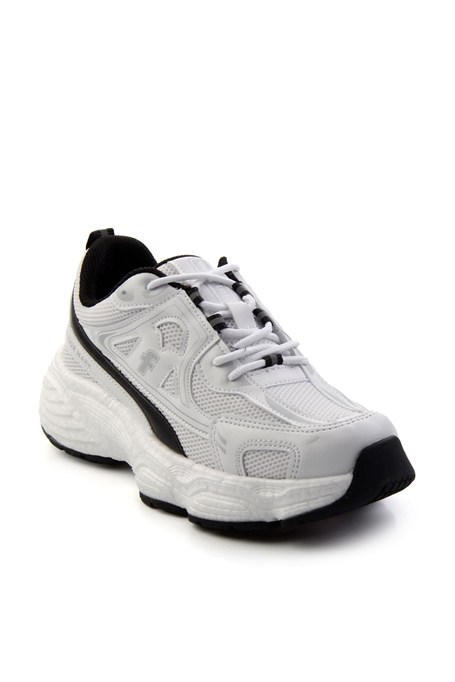 Beyaz Siyah  Kadın Sneaker K01027032922