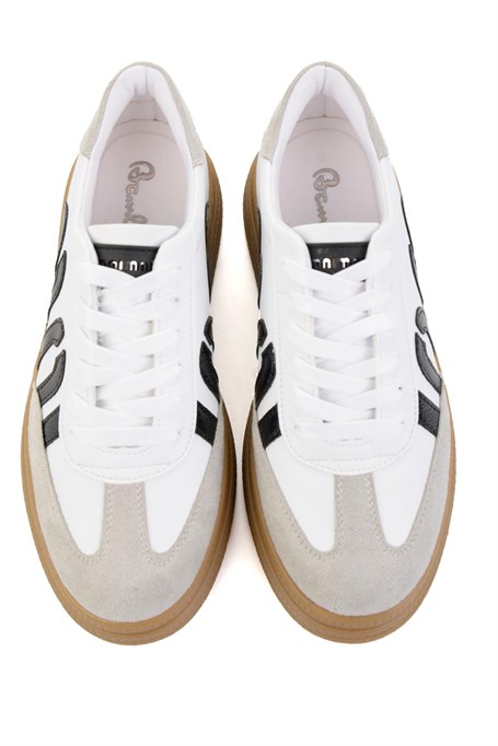 Beyaz Siyah  Kadın Sneaker K01179600009