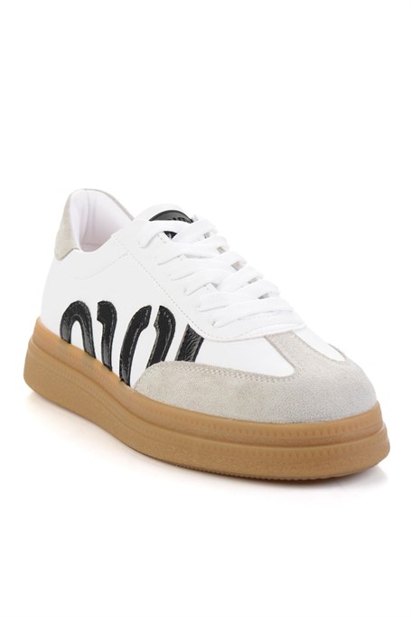 Beyaz Siyah  Kadın Sneaker K01179600009