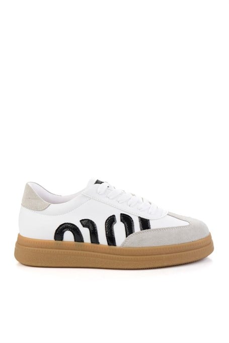 Beyaz Siyah  Kadın Sneaker K01179600009