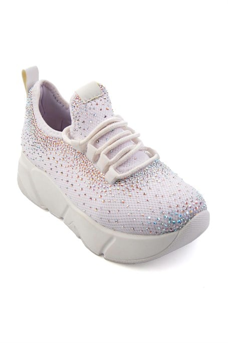 Beyaz Triko  Kadın Sneaker K01824040382