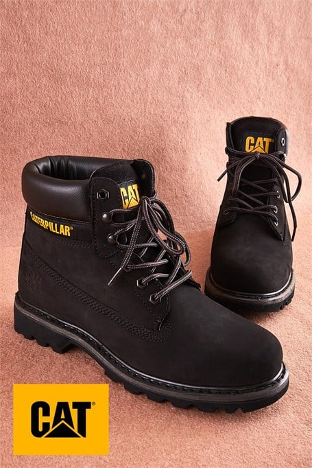 Black Hakiki Deri Erkek Bot & Bootie CAT1111000101