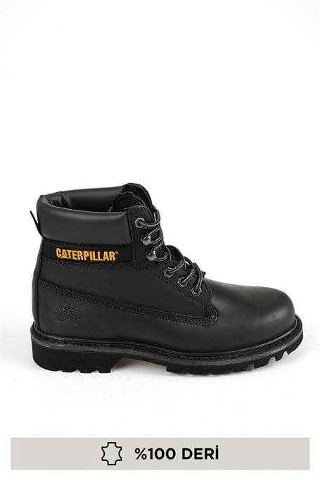 Black Hakiki Deri Erkek Bot & Bootie CAT1111000103