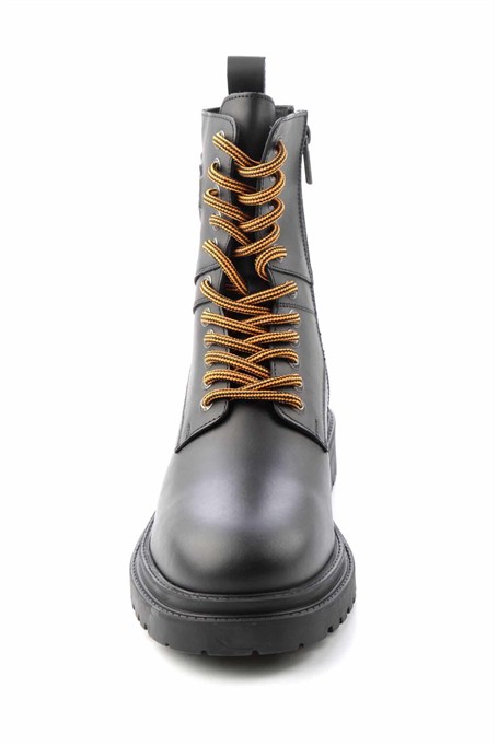 Black Hakiki Deri Erkek Bot & Bootie HD1777155303