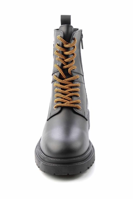 Black Hakiki Deri Erkek Bot & Bootie HD1777155303