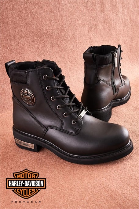 Black Hakiki Deri Erkek Bot & Bootie HD1777009803