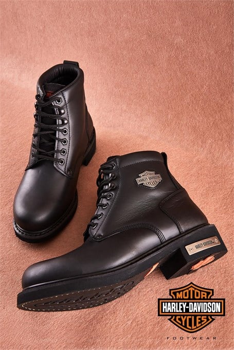 Black Hakiki Deri Erkek Bot & Bootie HD1777009603