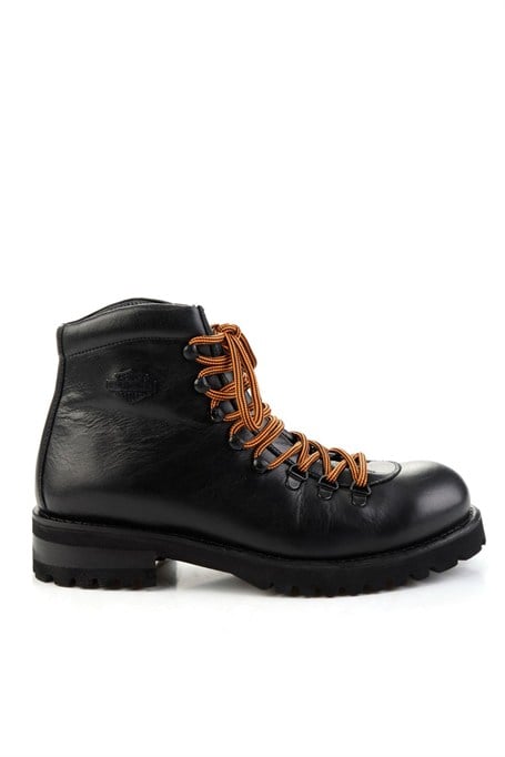 Black Hakiki Deri Erkek Bot & Bootie HD1777006003