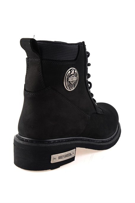 Black Hakiki Deri Erkek Bot & Bootie HD1777009801