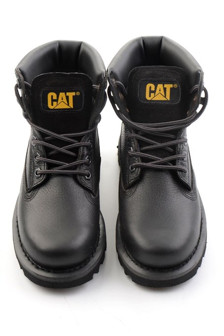 Black Hakiki Deri Kadın Bot & Bootie CAT0111000133