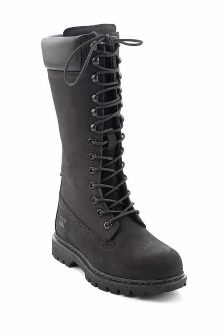 Black Hakiki Deri Kadın Bot & Bootie CAT0111121401