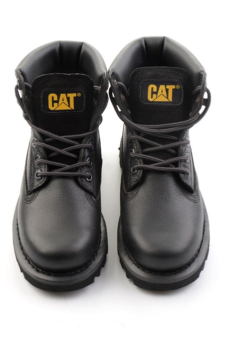 Black Hakiki Deri Kadın Bot & Bootie CAT0111000133