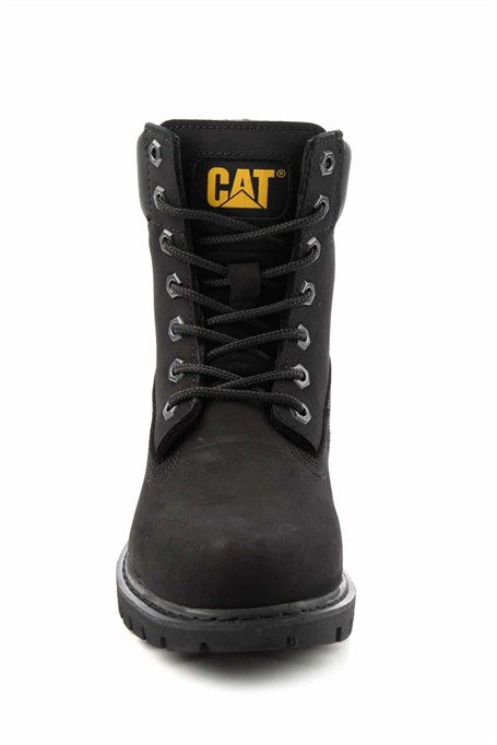 Black Hakiki Deri Kadın Bot & Bootie CAT0111009901