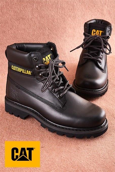 Black Hakiki Deri Kadın Bot & Bootie CAT0111000103