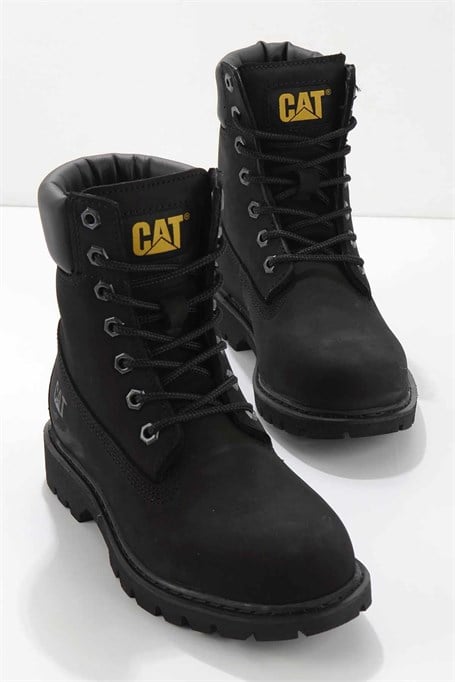 Black Hakiki Deri Kadın Bot & Bootie CAT0111009901