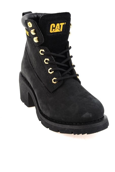Black Hakiki Deri Kadın Bot & Bootie CAT0111083401