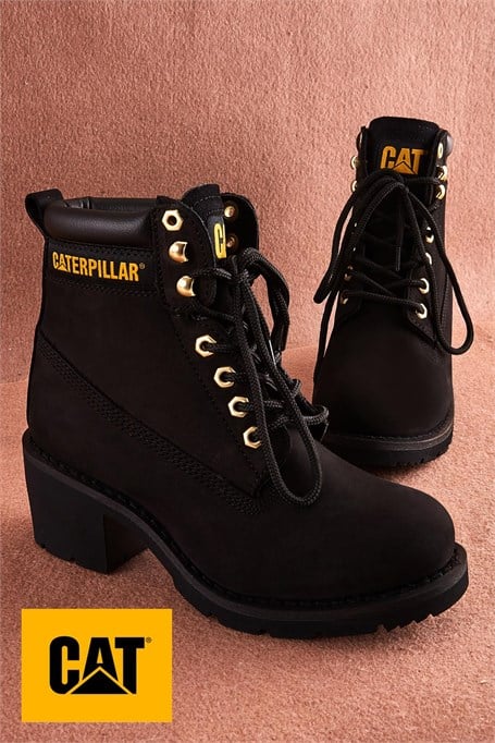 Black Hakiki Deri Kadın Bot & Bootie CAT0111083401