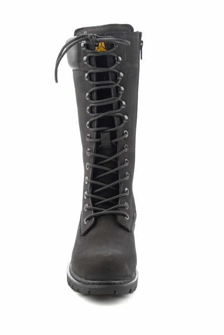 Black Hakiki Deri Kadın Bot & Bootie CAT0111121401