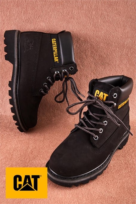 Black Hakiki Deri Kadın Bot & Bootie CAT0111000101