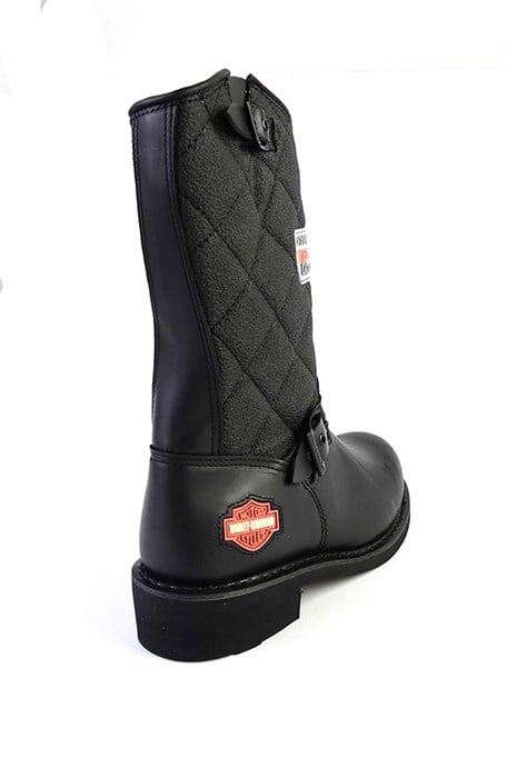 Black Hakiki Deri Kadın Bot & Bootie HD0777005303