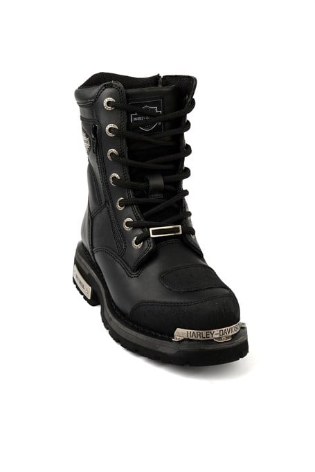 Black Hakiki Deri Kadın Bot & Bootie HD0777032103