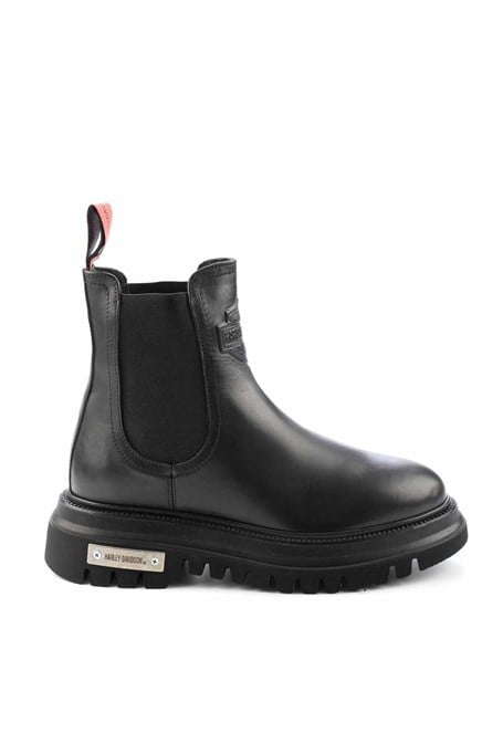 Black Hakiki Deri Kadın Bot & Bootie HD0777003103