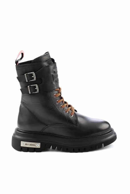 Black Hakiki Deri Kadın Bot & Bootie HD0777002503
