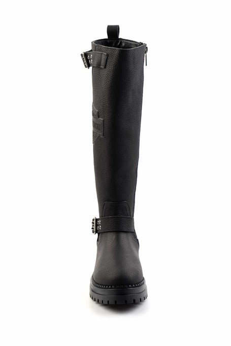 Black Hakiki Deri Kadın Bot & Bootie HD0777002703