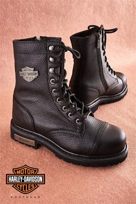 Black Hakiki Deri Kadın Bot & Bootie HD0777032803