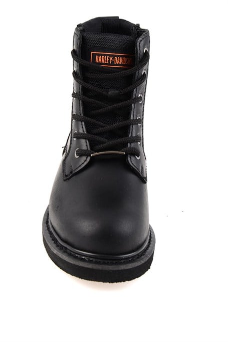 Black Hakiki Deri Kadın Bot & Bootie HD0777009803